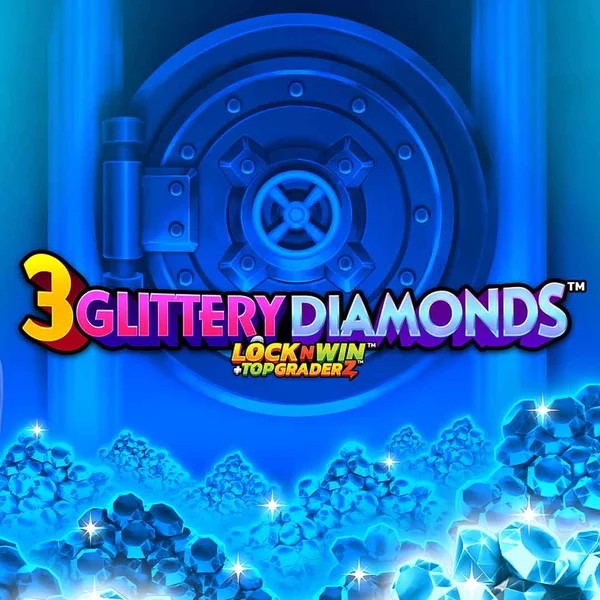 3 Glittery Diamonds online game logo by PearFiction Studios on spindynasty.eu.com