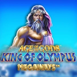 Age Of The Gods: King of Olympus Megaways game by Origins – logo hosted on Spin Dynasty Casino