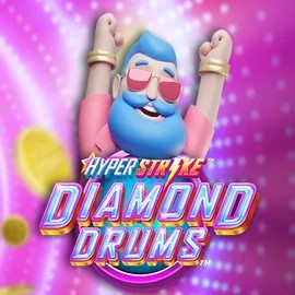 Hyper Strike Diamond Drums logo by Gameburger Studios at Spin Dynasty Casino