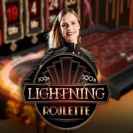 Lightning Roulette game by Evolution – logo hosted on Spin Dynasty Casino