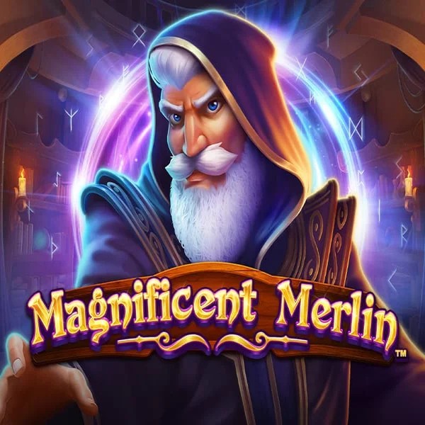 Magnificent Merlin by Greentube, showcased at spindynasty.eu.com – game logo